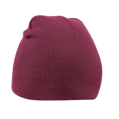 Image of Beechfield Unisex B044.BUR Pull On Beanie Black, One Size