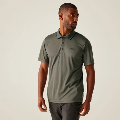Image of Regatta Men&#039;s Quick Drying Maverick V Active Polo Shirt Treetop, Size: 4XL