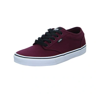 Image of Vans Men&#039;s Atwood Trainers, Canvas Oxblood White, 6.5 UK