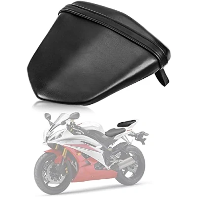 Image of Rear Passenger Pillion Seat Cushion for Yamaha YZF R6 2006 2007(Black)