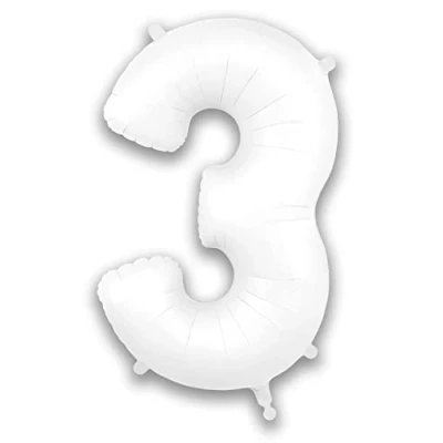 Image of Oaktree UK 604438 Foil Balloons, White