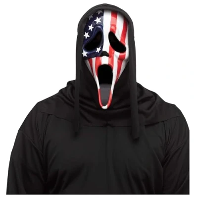Image of Fun World Patriotic Ghost Face Mask Standard
