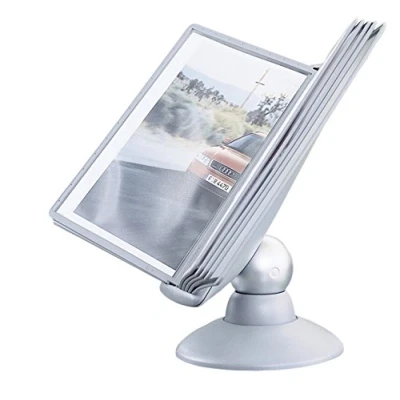Image of Durable Sherpa Motion Display Unit Rotating with 10 Panels Tabs Titanium Ref 5587/37