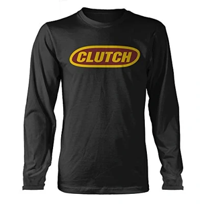 Image of Longsleeve Clutch Classic Logo Official Tee T Shirt Mens Unisex (Large) Black