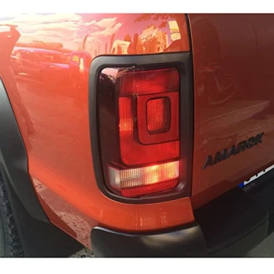 Image of JHCHAN Compatible with VW Volkswagen Amarok Accessories 2011 2022, V6 Atacama Canyon Aventura Tail Light Guard, for Rear Taillight Cover Surrounds Brows Covers Protector