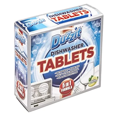 Image of 5in1 Dishwasher Tablets Lemon Pack of 12 By Duzzit