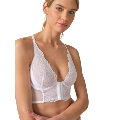 Image of Gossard Superboost Bralet Triangle bra, Women&#039;s, Size: 32FF, White