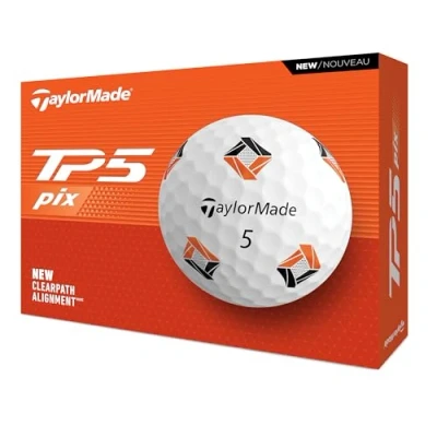 Image of TaylorMade TM24 TP5 pix Golf Balls 12 Ball Pack White