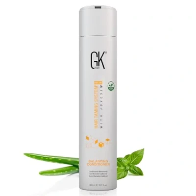Image of GK Hair Global Keratin Balancing Conditioner (300ml / 10.1 fl. oz.) For Dry Damaged and Frizzy Hairs Extremely Moisturized Nourished Your With Argan Oil All Types.