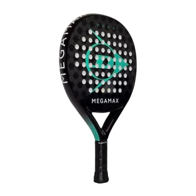 Image of Dunlop Megamax Unisex Padel racket, Size: One Size, Black/grey/light grey/white/green