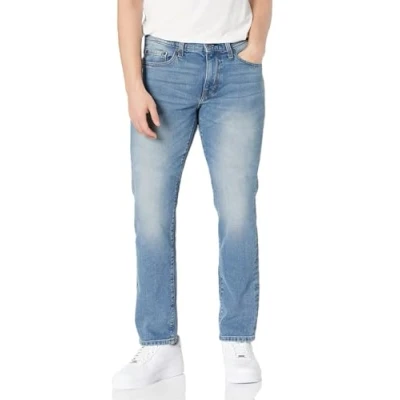 Image of Amazon Essentials Men&#039;s Slim Fit Jeans, Light Wash, 28W / 30L