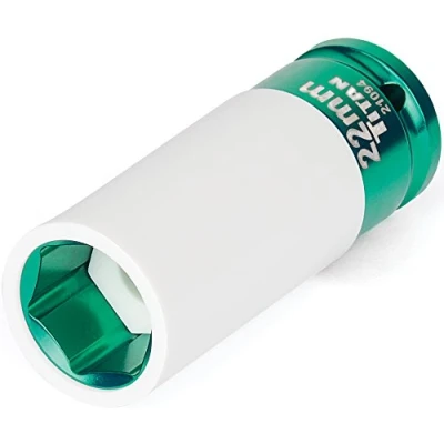 Image of Titan 21094 1/2 Inch Drive x 22mm Non marring Impact Deep Lug Nut Socket