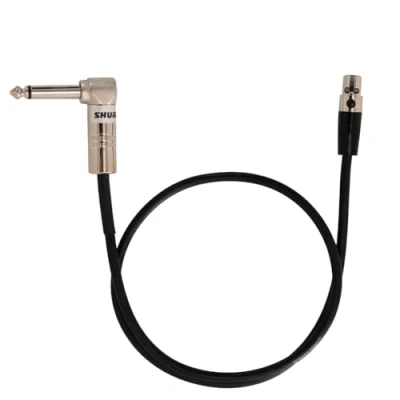 Image of Shure WA304 2&#039; Instrument Cable, 4 Pin Mini Connector (TA4F) with Right Angle 1/4inch