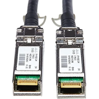 Image of Cisco 10G Direct Attach Twinax SFP+ Cable, Passive, 30AWG Cable Assembly, 5 M, Grey, Year Standard Warranty (SFP H10GB CU5M=)