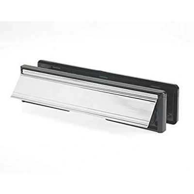 Image of Yale YLP44 06/01 B Silver 305 mm (12&quot;) 40/80 Letter Plate for 38 78 Thick Door
