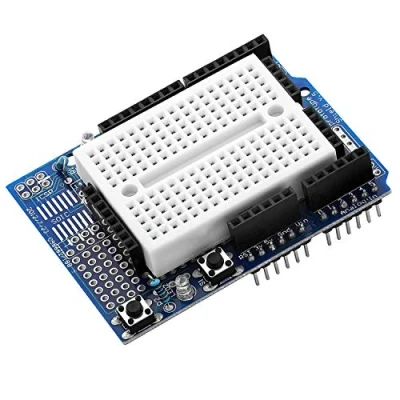 Image of AZDelivery Prototyping Prototype Shield Mini Breadboard 5V 1A 2.54mm SYB 170 compatible with Arduino Including E Book!