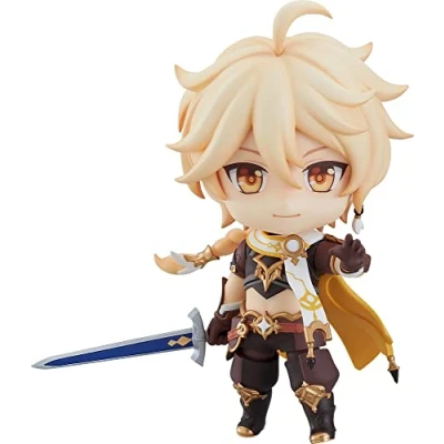 Image of Good Smile Genshin Impact: Traveler (Aether) Nendoroid Action Figure, Multicolor, (G12626)