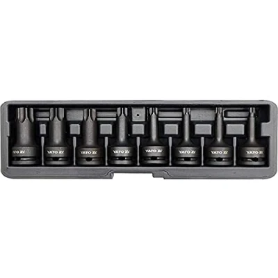 Image of Yato YT 1065 Socket Impact BIT Set TORX 8pcs 1/2 &quot;