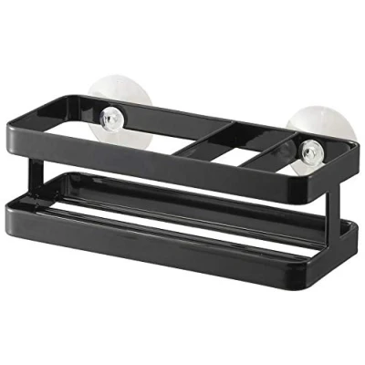 Image of Yamazaki Sponge Holder, Alloy Steel, Black, One Size