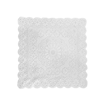 Image of æ— Lace Tablecloth 47.2 x 47.2inch White Rectangle Cotton Crochet Woven Dining Kitchen Table Cover