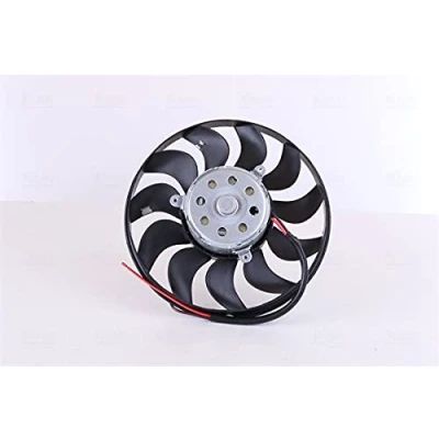 Image of 4F0959455A Cooling fan NISSENS 85692 381, 280mm 12V without radiator shroud, resistor control unit AUDI: A6 C6 Avant