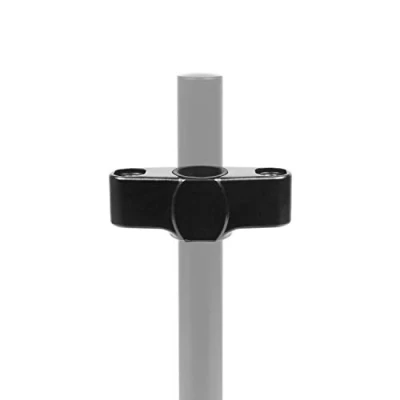Image of Duronic Dual Arm Holder DM35SPL Joint Attachment Suitable for All DM35 Monitor Arms Joins 2x Together Mounting onto Desk Mount Pole BLACK Steel