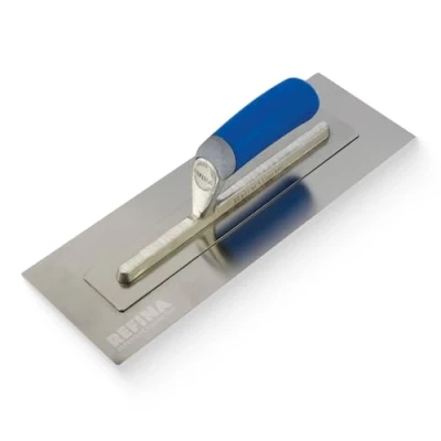 Image of REFINA SUPERFLEX 1 Plastering Trowel 14 x 5&quot; (360 125mm) Flexible 0.4mm Stainless Steel Blade for Finishing Walls &amp; Ceilings Lightweight Tools Construction