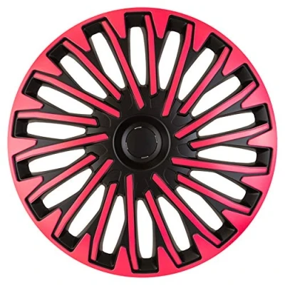 Image of AUTO STYLE Set wheel covers Soho 13 inch black/pink