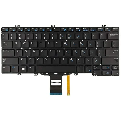 Image of GreenTech 0NPN8 Compatible Keyboard for Dell Latitude 5280 5288 5289 5290 7280 7290 7380 7389 7390 Backlit US Layout PK131S51B00 V160325BS