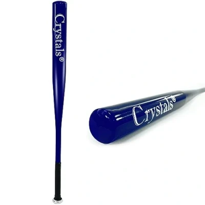 Image of Crystals Metal Baseball Bat, Aluminium, Select from 4 Colours, 32 Inch (Blue)