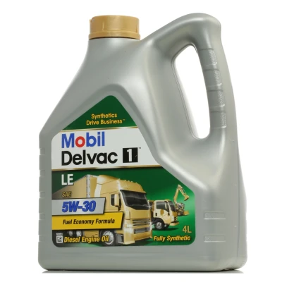 Image of 201520604035 Engine oil MOBIL Delvac 1 LE 152252 5W 30 4l MERCEDES BENZ: Sprinter 5 T Van, C Class Saloon, E TOYOTA: Auris Hatchback