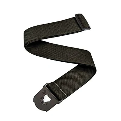 Image of D&#039;Addario Accessories Locking Guitar Strap Electric Strap, Acoustic and Bass Black