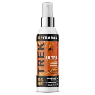 Image of Pyramid Trek Ultra Insect Repellent Spray with 30% DEET Formula Sweat and Splash Resistant Mosquito Gives all Day Protection, 100ML