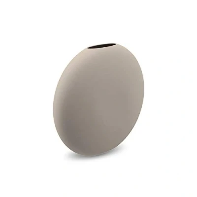 Image of Cooee Design HI 028 25 SA Pastille Vase Hand Made Ceramic Diameter 20 cm Height 19 Sand