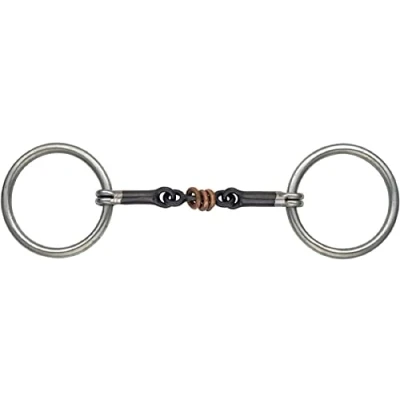 Image of Shires Sweet Iron Copper Roller Snaffle: 5.25&quot;