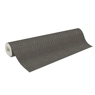 Image of Clairefontaine 211946C A Reel of Gift Wrapping Paper Wedding Ring 60g Dimensions: 50x0.70m Pattern: Black and White Stripes Wrapping, Special Long Length, Wrap