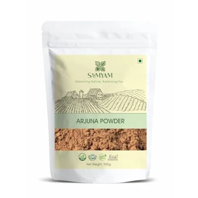 Image of SAMYAM arjuna Bark Powder 500g Pack Ayurvedic Supplement, Terminalia