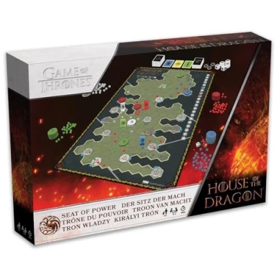 Image of Cartamundi House of the Dragon, Game Thrones Seat Power Board Game, Take Control Iron Throne