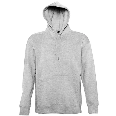 Image of SOLS Mens Slam Unisex Hooded Sweatshirt / Hoodie (Grey Marl) Size X Large