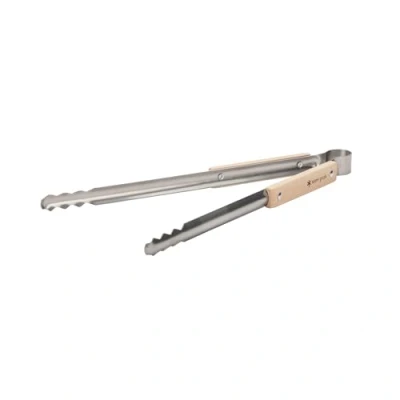 Image of Snow Peak Fire Tongs, Stainless Steel/Beech, 40x40x2.5cm