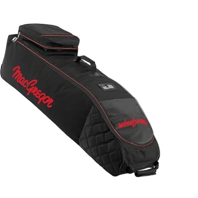 Image of MACGREGOR Unisex&#039;s VIP Deluxe Wheeled Travel Cover, Black/Royal Blue, ONE Size MACTC003SD
