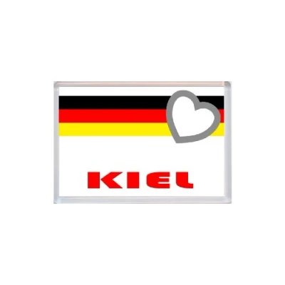 Image of Kiel Germany Love German Flag, Town &amp; Cities Jumbo Fridge Magnet