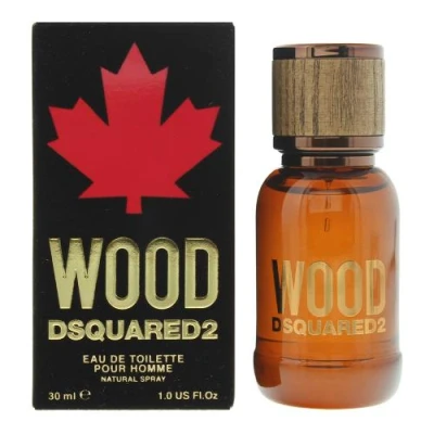 Image of Dsquared2 Mens Wood Pour Homme Eau de Toilette 30ml Spray Orange One Size