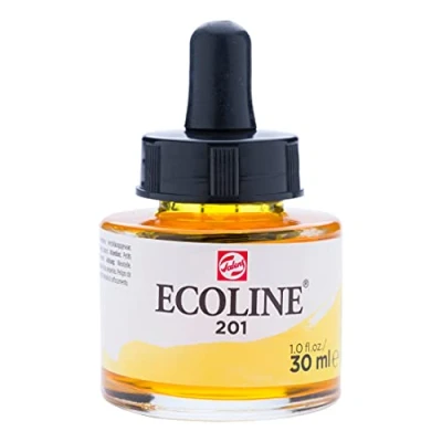 Image of Ecoline Liquid Watercolor 30ml Pipette Jar Light Yellow (11251011)