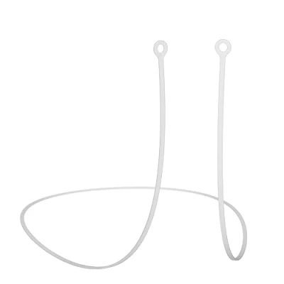 Image of CURVD Earplug Lanyard, Soft Durable Flexible Premium Silicone Cord Works with Most Earplugs Removable Tips Compatible Everyday, Loop Quiet/Engage/Experience, Vibes and More (Cloud)
