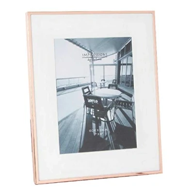 Image of Juliana Unisex Impressions Copper Plated Photo Frame 6x8 Rose Gold