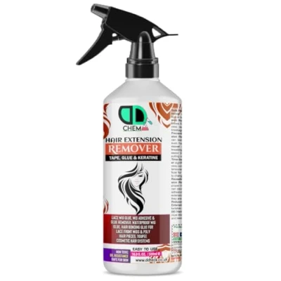 Image of Bond &amp; Tape remover Super Solvent, Hair Extensions Easy to Use Citrus Oil Enriched Adhesive Wig Glue Dissolvent Gentle on skin best multipurpose Alcohol free (500ml Spray)