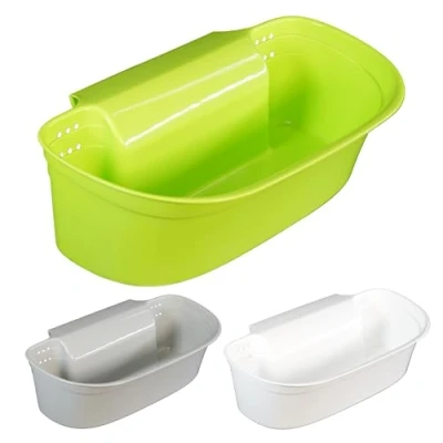 Image of GEEZY Hanging Kitchen Cupboard Rubbish Bin Trash Can Over The Door Waste Basket For Food Scrapes Veg Peeling Worktop Caddy 4L