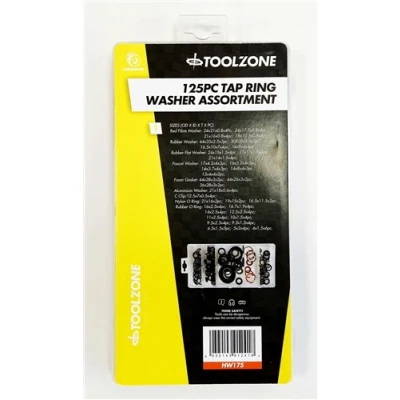 Image of Toolzone 125 Piece Tap Ring &amp; Washer Assortment