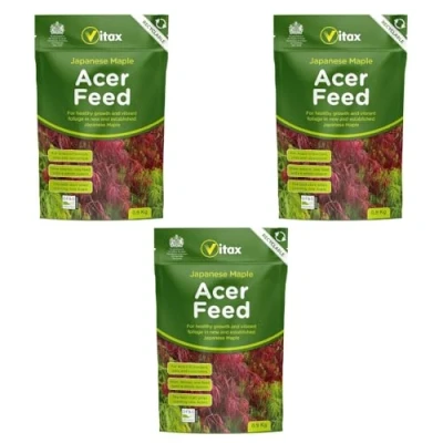 Image of Acer Feed, Suitable For All Japanese Maple In Borders, Pots &amp; Containers, Promotes Strong Healthy Growth 900 Grams (Pack of 3)